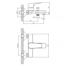 Set baterii baie Pyramis Smartline LILE